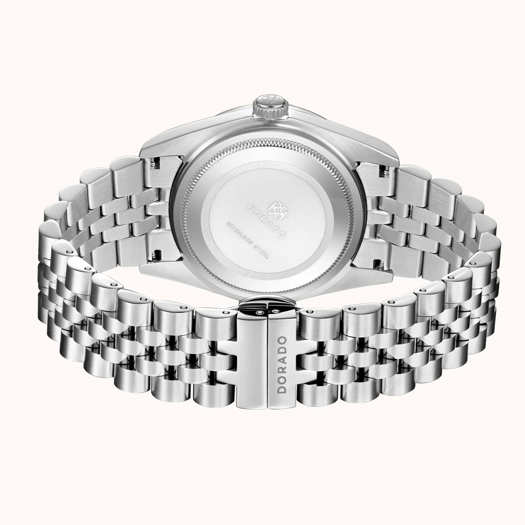 DORADO Iced Silver Timeless Watch - Pink - Image 4