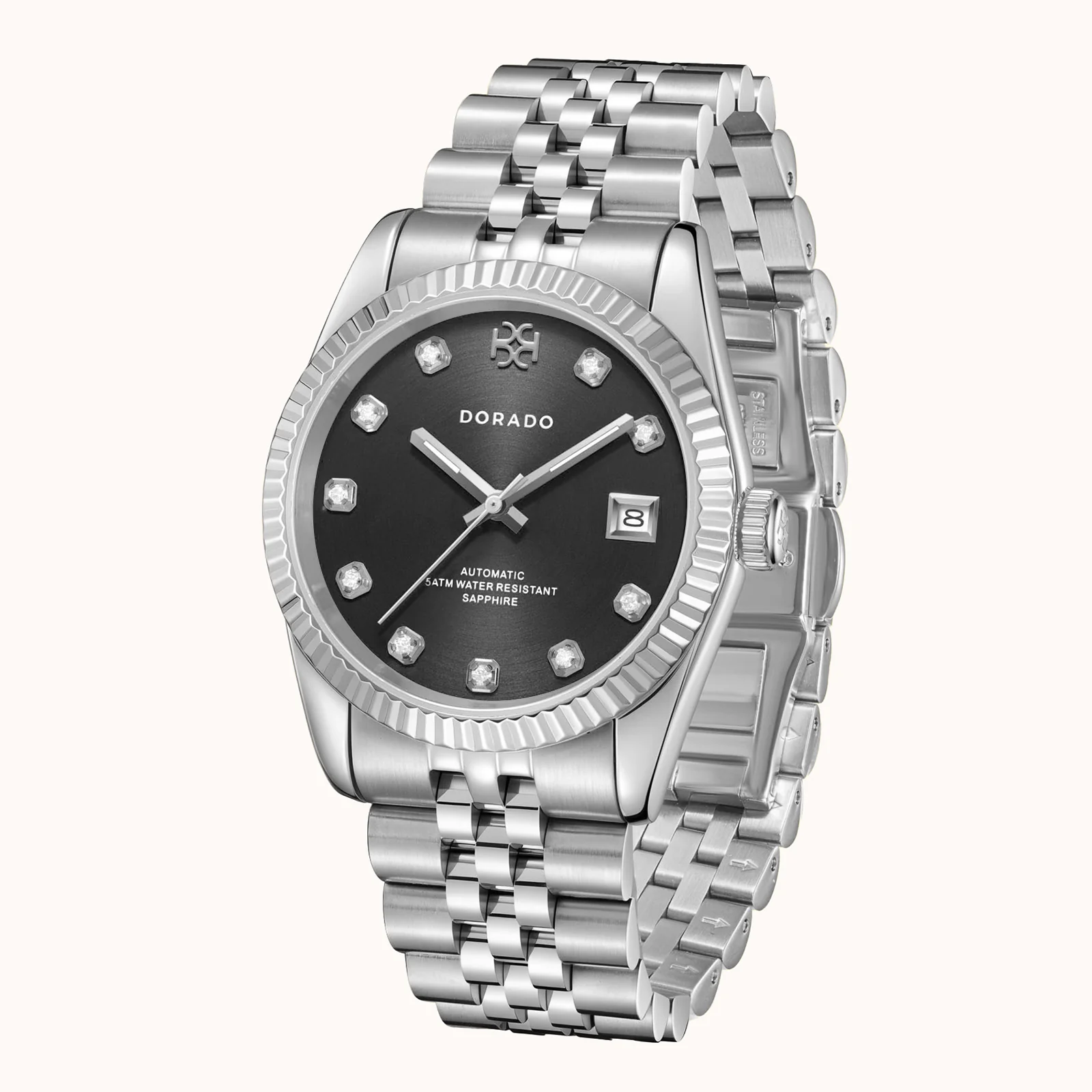 DORADO Silver Timeless Watch - Black - Image 10