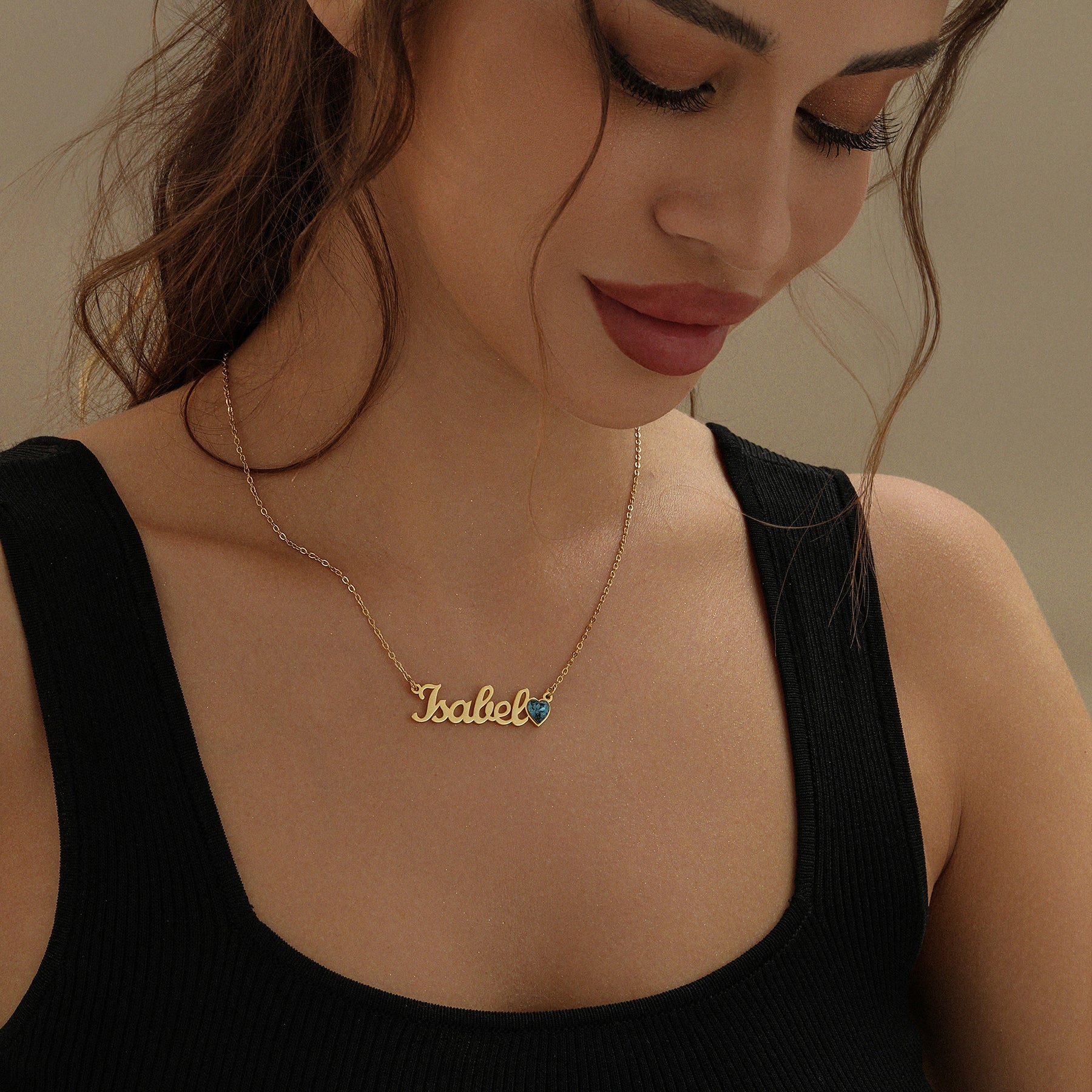 Birthstone Name Necklace - Image 2