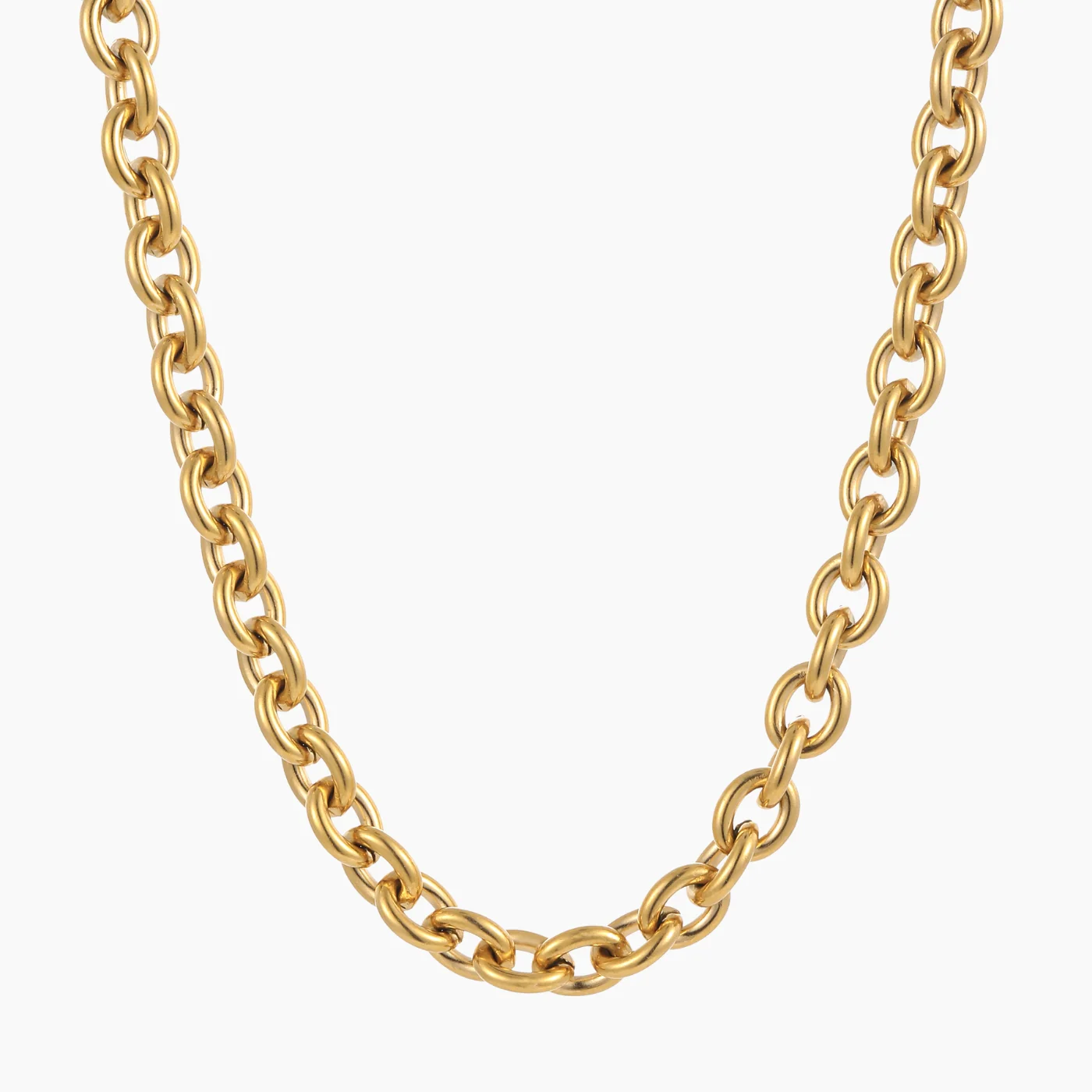 Chunky Rolo Chain Necklace