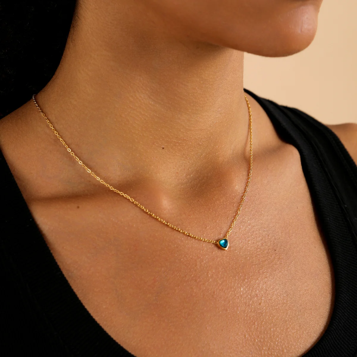 Heart Birthstone Necklace - Image 2