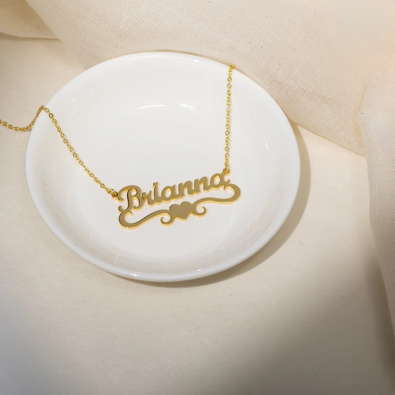 Kids Love Heart Name Necklace - Image 6