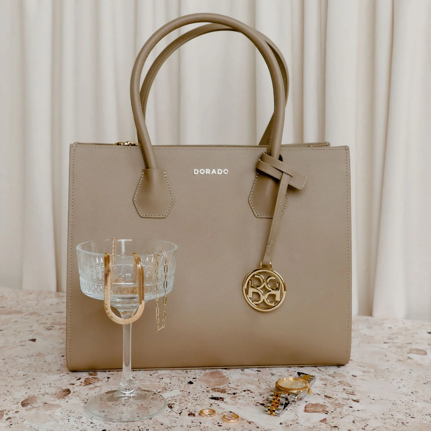 Vastella Tote Bag - Taupe - Image 2