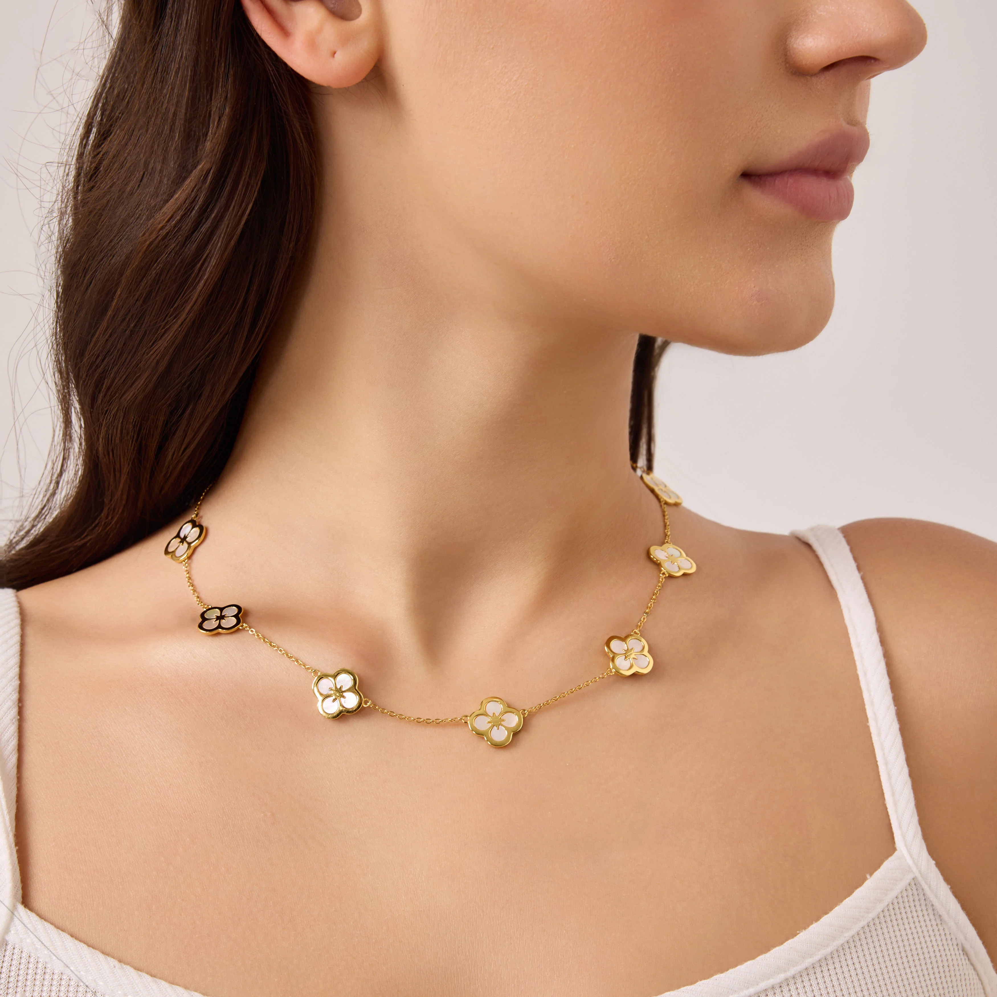 Ventura Multi Clover Necklace - Image 3